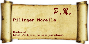 Pilinger Morella névjegykártya